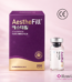 AestheFill packaging and vial on a pink background with Rosvia branding.