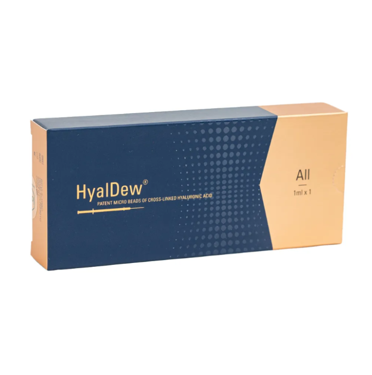 HyalDew All dermal filler syringe for facial contouring and deep volume restoration