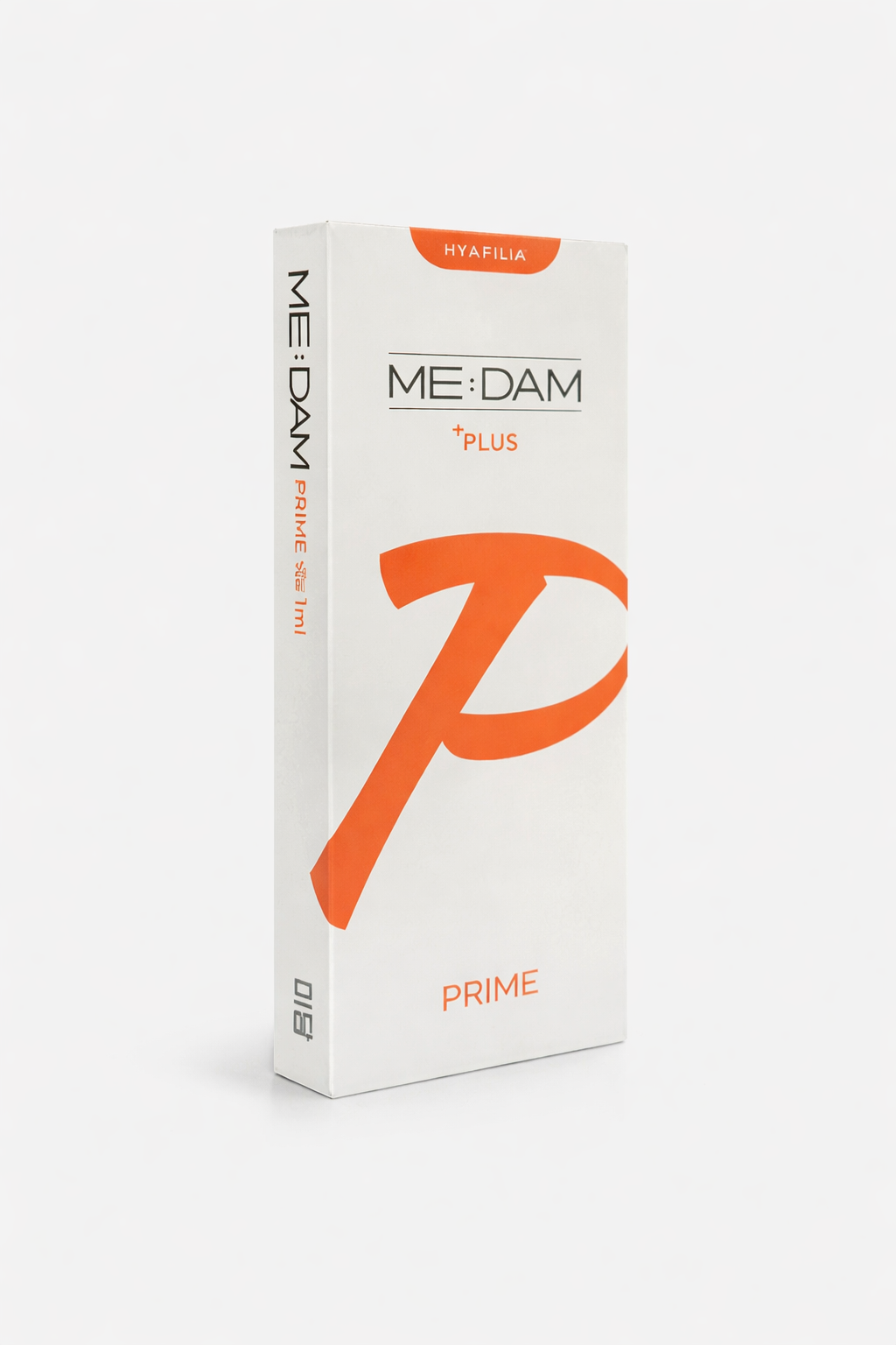 me_dam_plus_prime_product_box Hyafilia Medam Plus hyaluronic acid dermal filler syringe for facial contouring