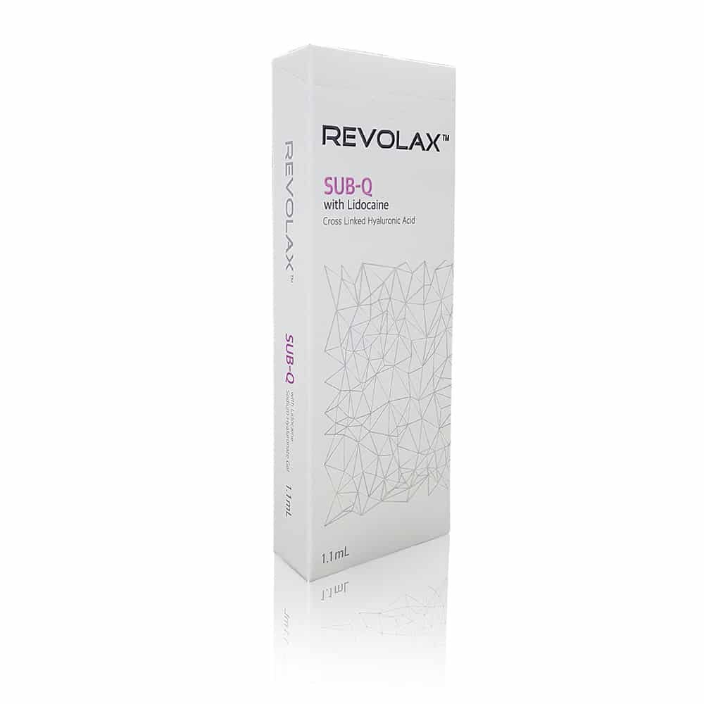 revolax-subq Revolax Sub-Q hyaluronic acid dermal filler syringe for facial contouring