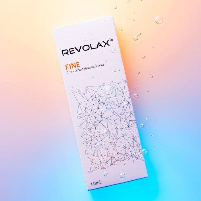 Revolax Fine hyaluronic acid dermal filler syringe for fine line correction