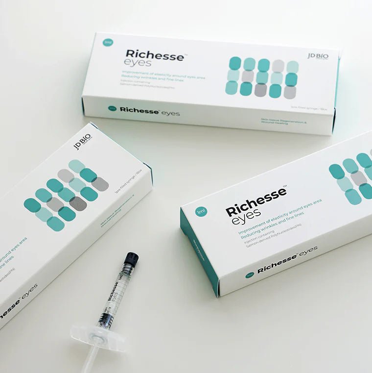 richesseeyes2_-rosvia Richesse Eyes product packaging highlighting salmon DNA formulation-rosvia.com
